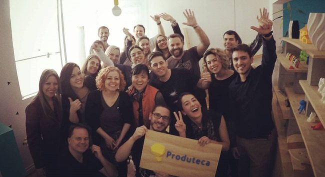 três anos da produteca com muitos parceiros e clientes