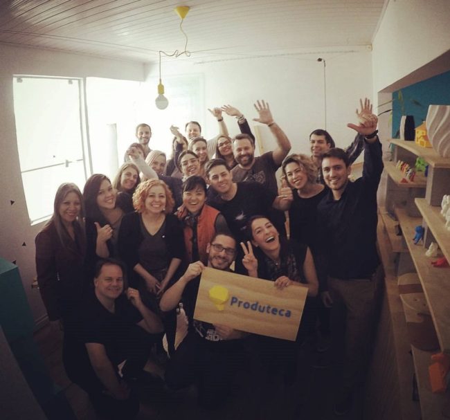 três anos da produteca com muitos parceiros e clientes