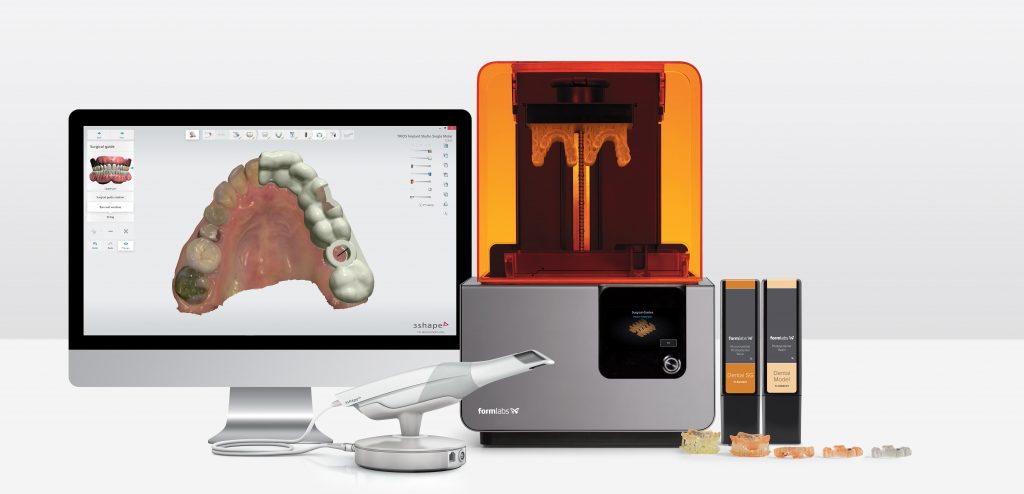 impressão 3d na odontologia: parceria entre formlabs e 3shape