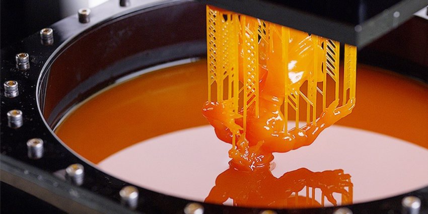 impressão-3d-em-resina impressão 3d em resina feita com material laranja