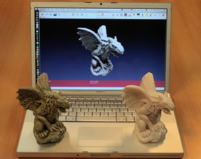 modelos em 3D computador