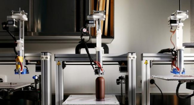 chocolate feito com impressão 3D