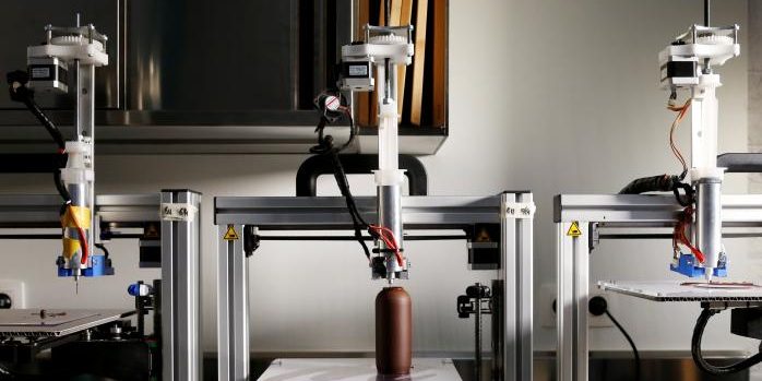 chocolate feito com impressão 3D