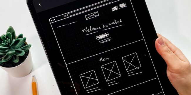 UX design - projetando wireframe