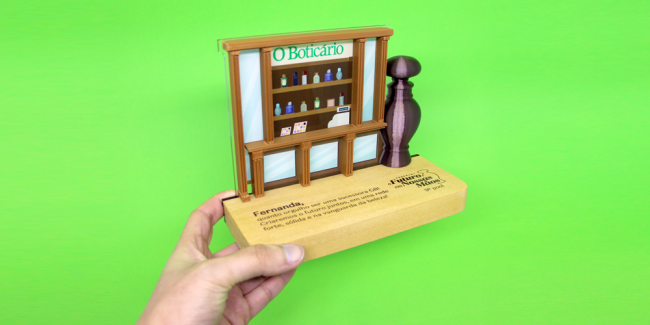 Miniaturas personalizadas - troféu boticário