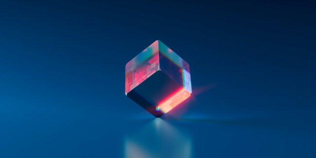 Reciclagem de vidro na impressão 3D - cubo de vidro